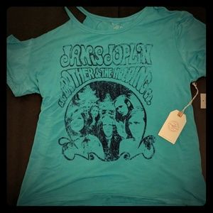 Janis Joplin Vintage Inspired Recycled T Shirt